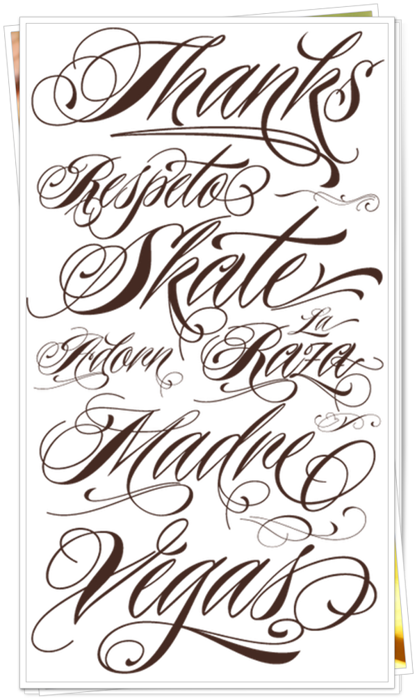 21 Stunning Fonts For Tattoo Numerous and Mixed