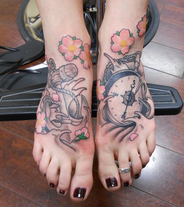 40 Superior Foot Tattoo Concepts 2018