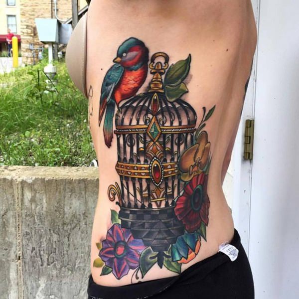 64 Magnificent Examples for Tattoos on the Rib