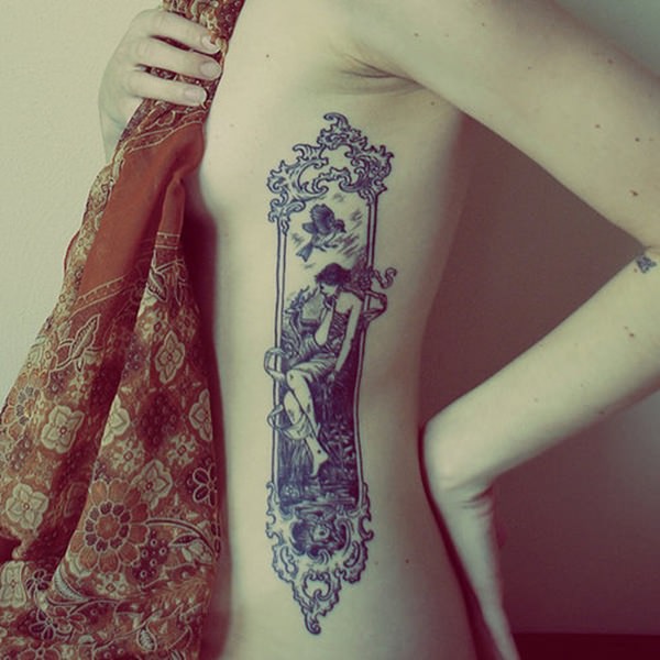 64 Magnificent Examples for Tattoos on the Rib