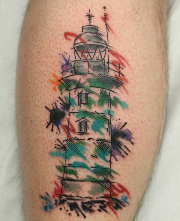 Lighthouse tattoo motifs, concepts and meanings