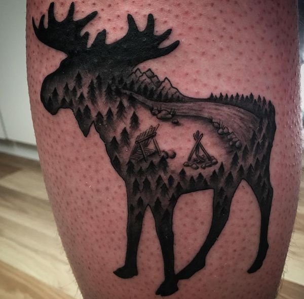 24 mysterious moose tattoos and meanings