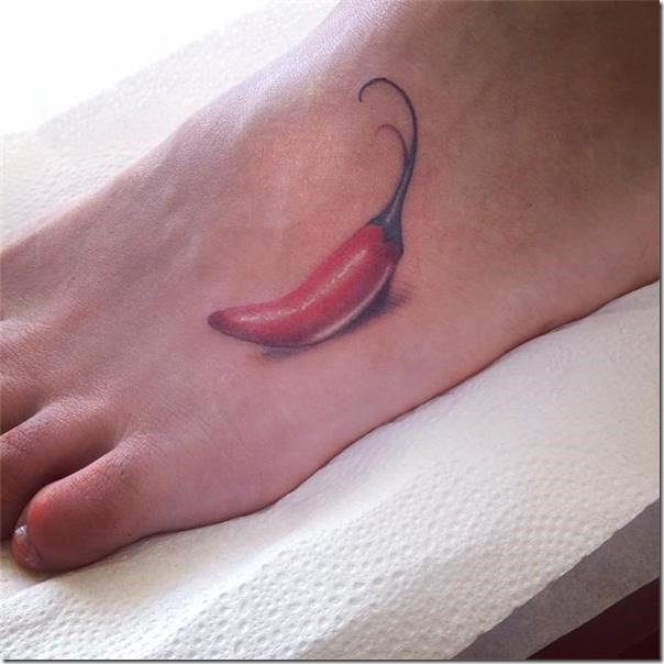 Inventive and provoking pepper tattoos