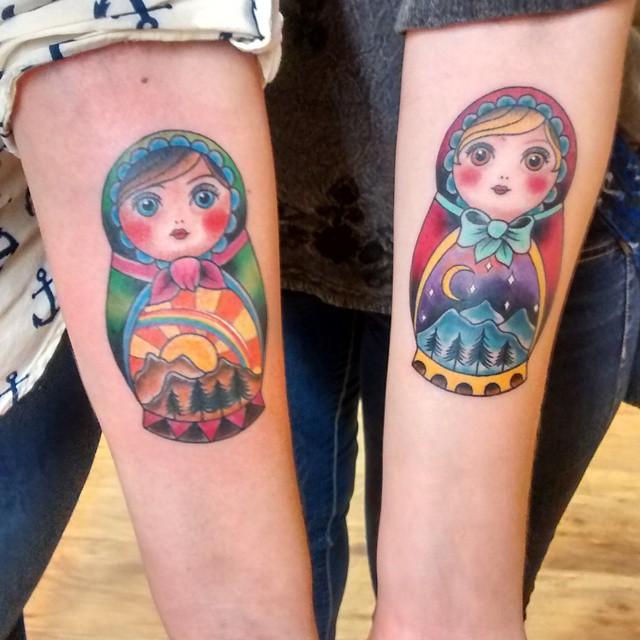 60 Tattoos of Russian Doll Matrioska - Stunning Photos