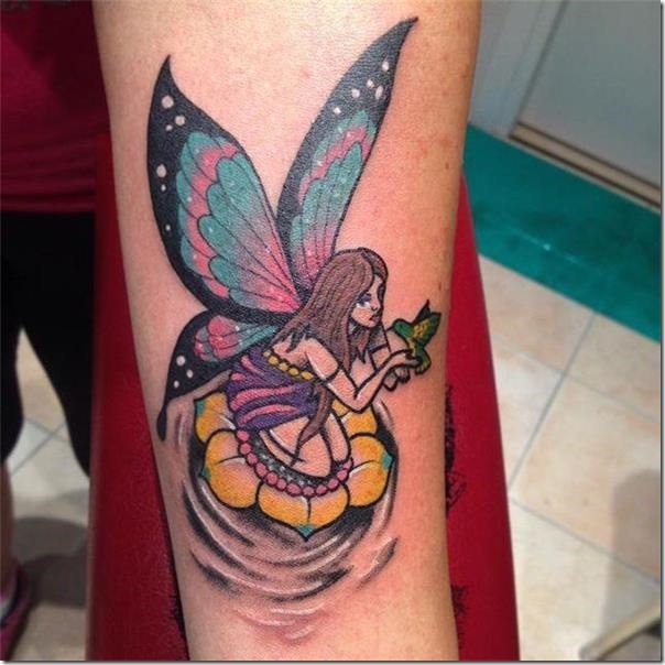 Lovely and galvanizing fairy tattoos