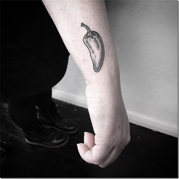 Inventive and provoking pepper tattoos