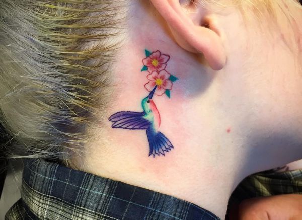 23 fantastic hummingbird tattoos - they stand for pleasure