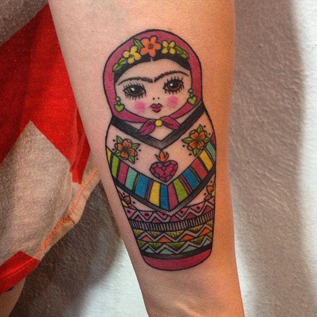 60 Tattoos of Russian Doll Matrioska - Stunning Photos