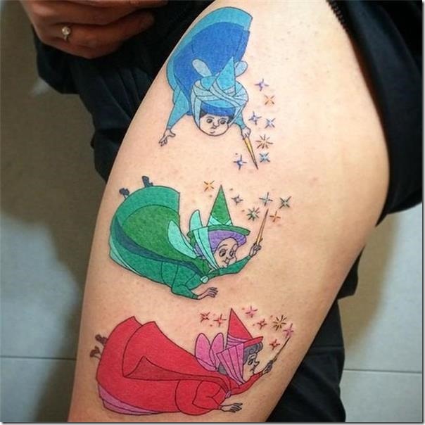 Lovely and galvanizing fairy tattoos