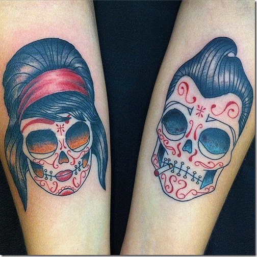 Mexican cranium tattoos