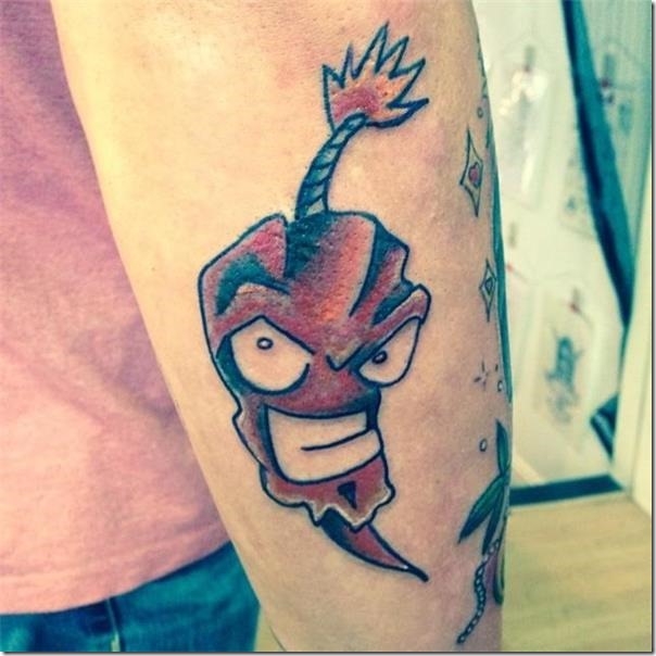 Inventive and provoking pepper tattoos