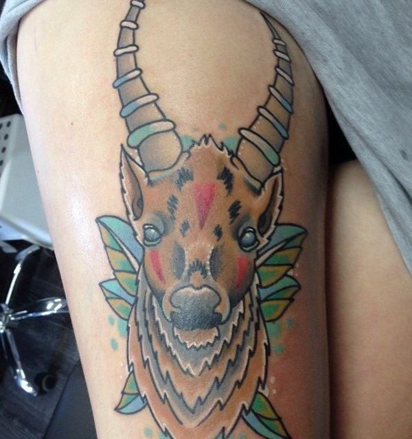 Gazelle and deer tattoos: 20 concepts with that means