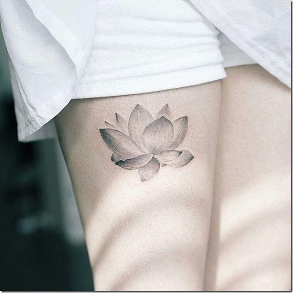 Stunning and provoking lotus flower tattoos