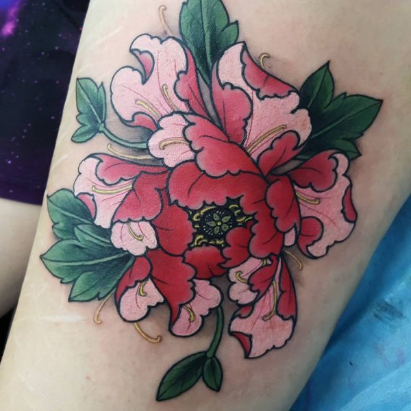 Peonies Tattoos: 21 concepts with which means