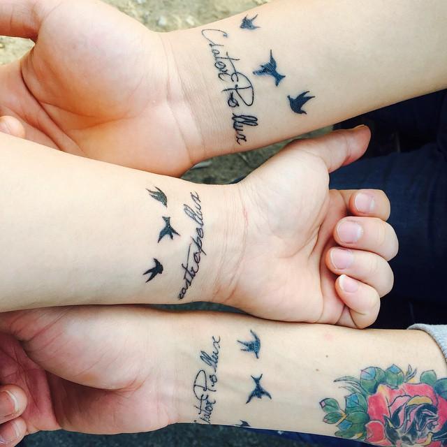 80 Tattoos of friendship for many who share confidences