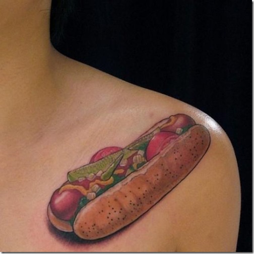 Tattoos for lovers of meals and gastronomy