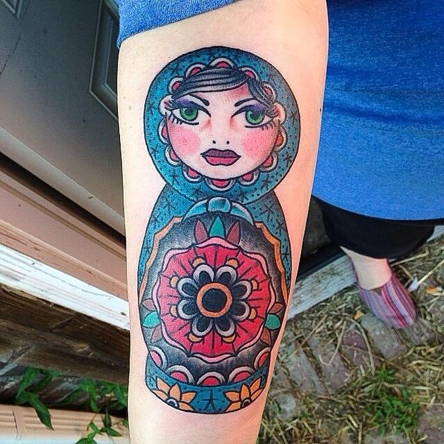 60 Tattoos of Russian Doll Matrioska - Stunning Photos