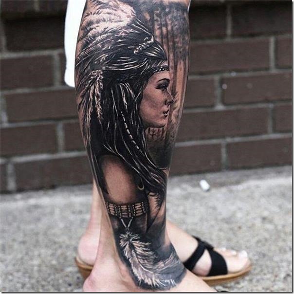 Males's Tattoos on the Leg (finest pictures!)