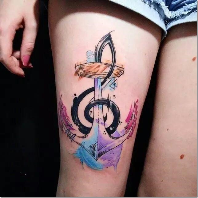 55 music tattoos and declare your love