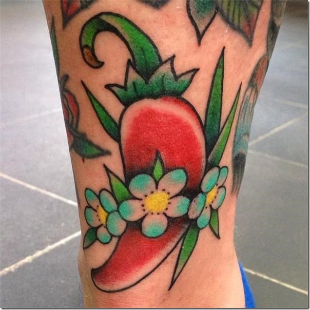 Inventive and provoking pepper tattoos