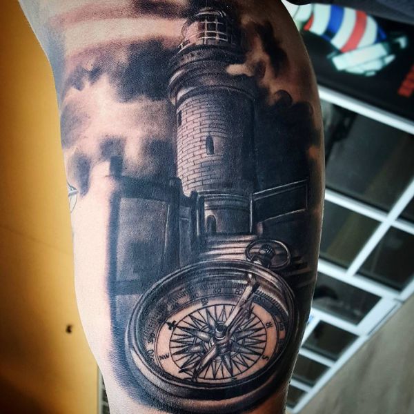 Lighthouse tattoo motifs, concepts and meanings