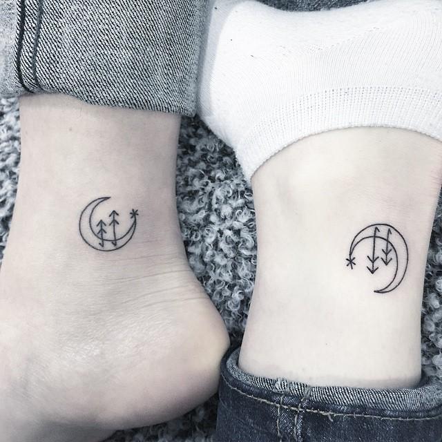 80 Tattoos of friendship for many who share confidences