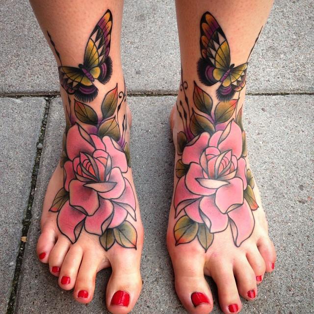 100 Tattoos on the Foot - Stunning and Inspiring Photographs