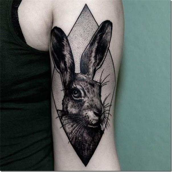 Stunning and galvanizing rabbit tattoos