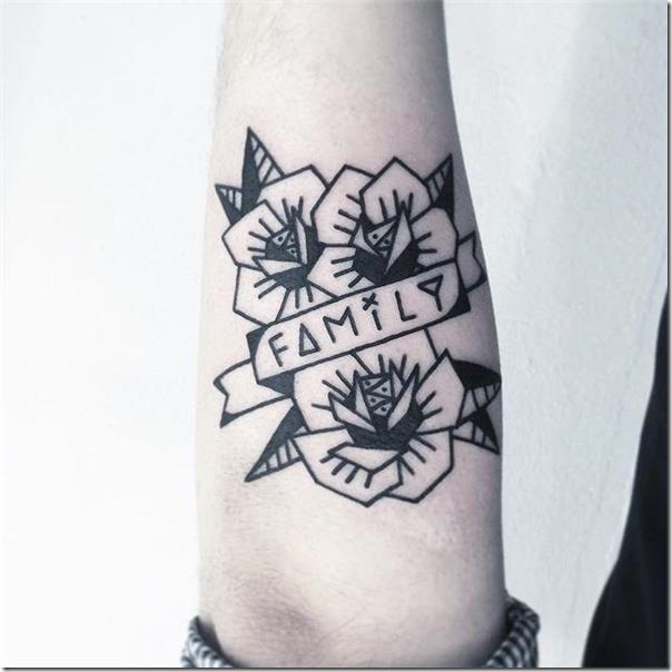 Household tattoos that characterize the union of family members