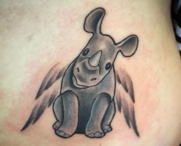 Rhino Tattoo Designs with Meanings - 26 Concepts