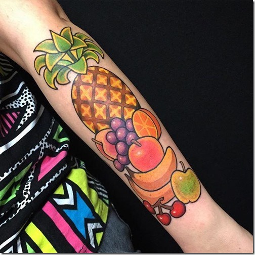 Tattoos for lovers of meals and gastronomy