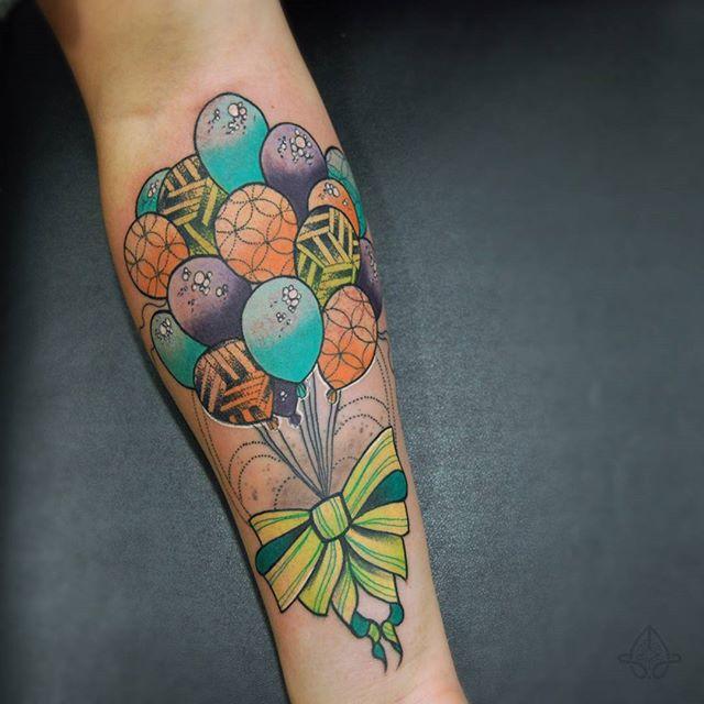 70 Balloon Tattoos