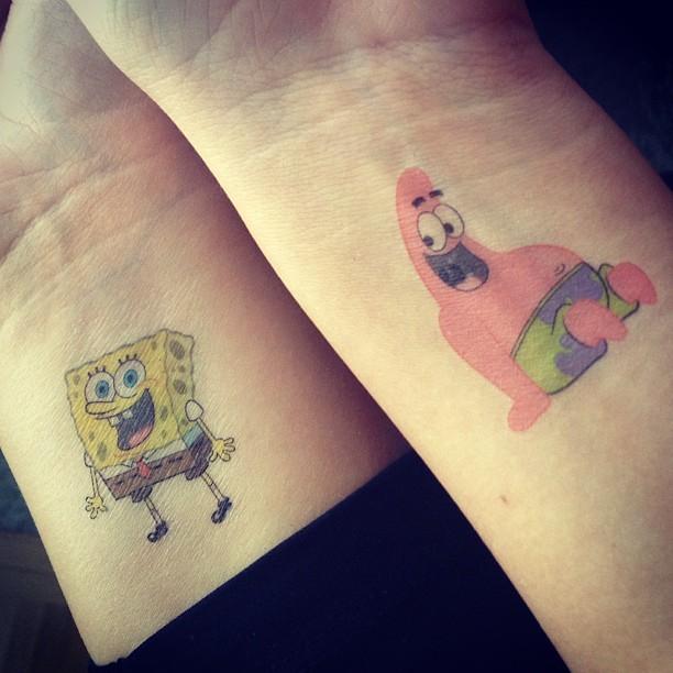 80 Tattoos of friendship for many who share confidences