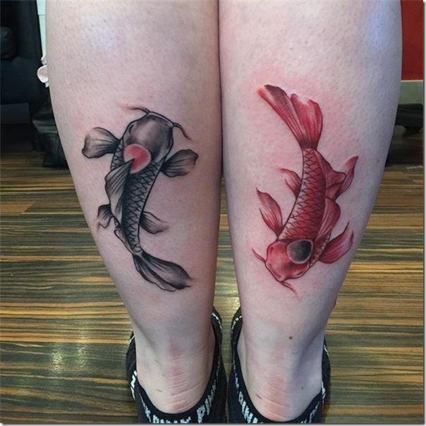 Tattoos of gorgeous and galvanizing carps