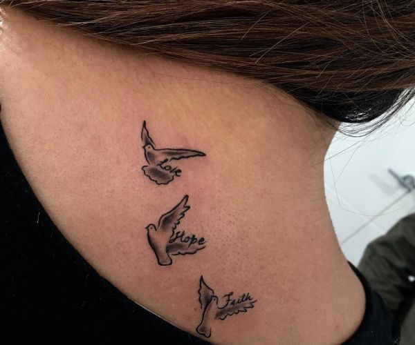 35 pigeon tattoos - it is a global peace signal