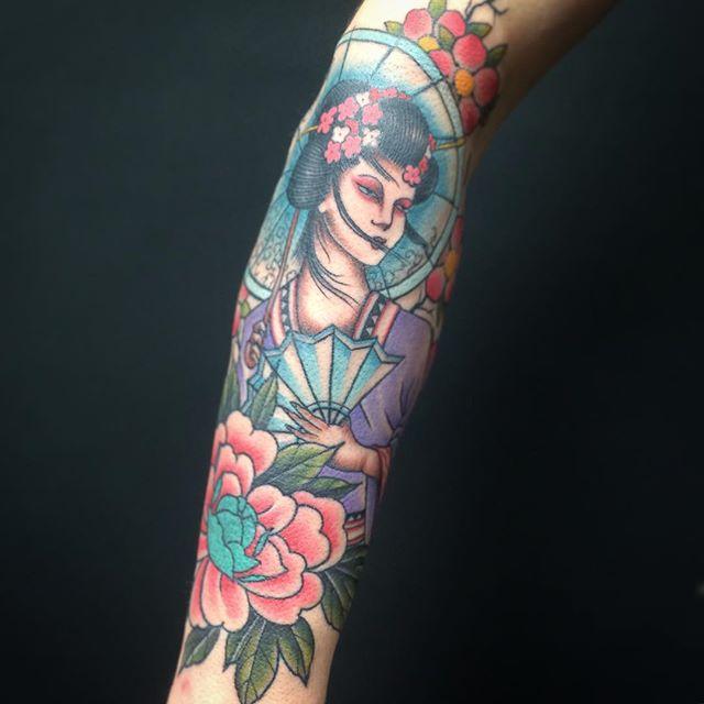 65 Stunning and Inspiring Geisha Tattoos