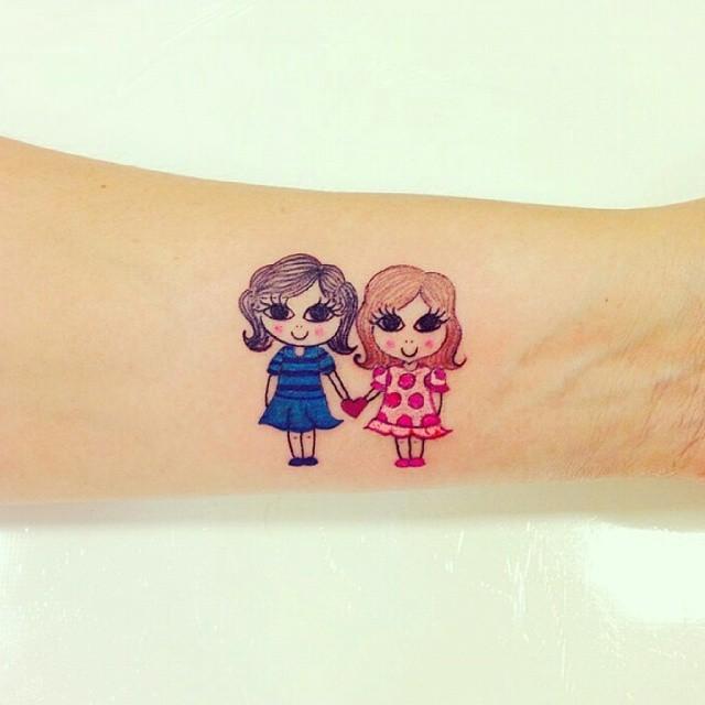 80 Tattoos of friendship for many who share confidences