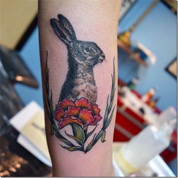 Stunning and galvanizing rabbit tattoos