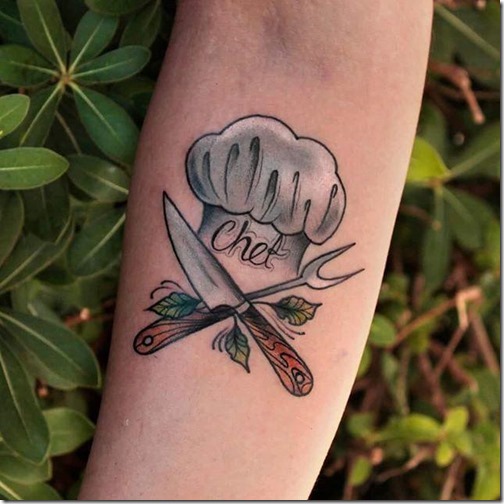 Tattoos for lovers of meals and gastronomy