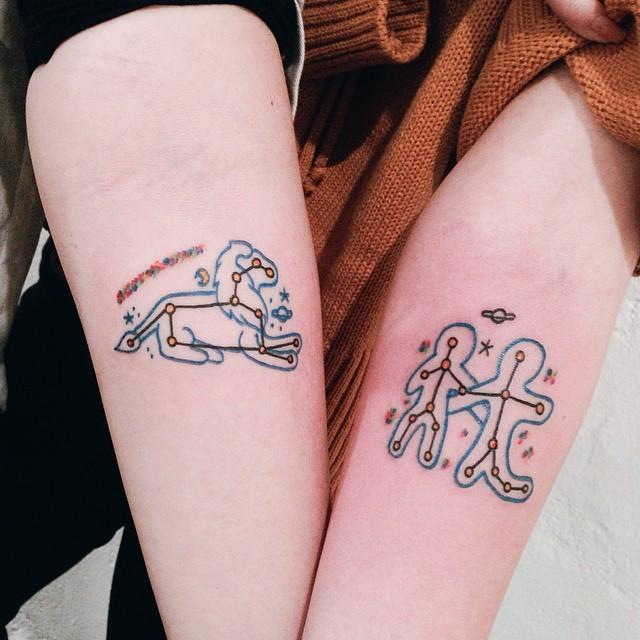 80 Tattoos of friendship for many who share confidences