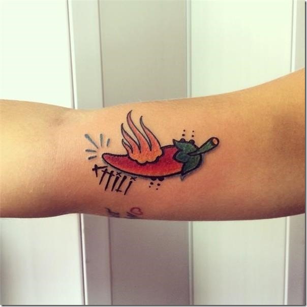 Inventive and provoking pepper tattoos