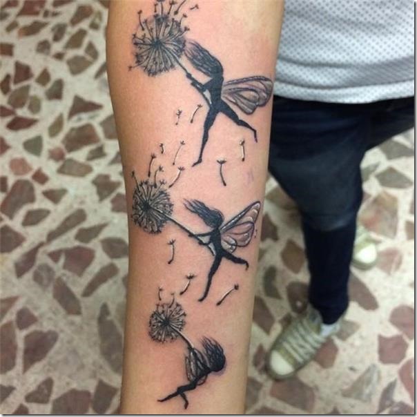 Lovely and galvanizing fairy tattoos