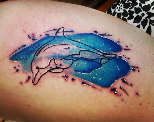 Dolphin tattoos and the meanings