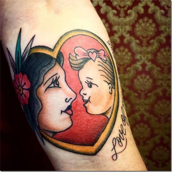 Household tattoos that characterize the union of family members