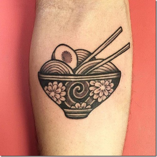 Tattoos for lovers of meals and gastronomy