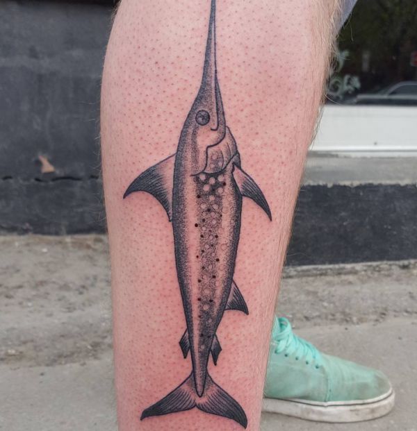 Swordfish Tattoos: meanings and concepts