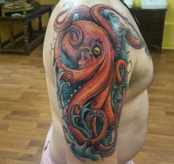 Octopuses and squid tattoos and their which means