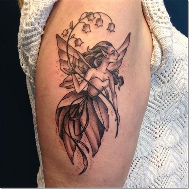 Lovely and galvanizing fairy tattoos