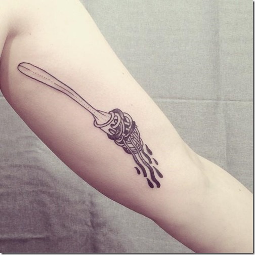 Tattoos for lovers of meals and gastronomy