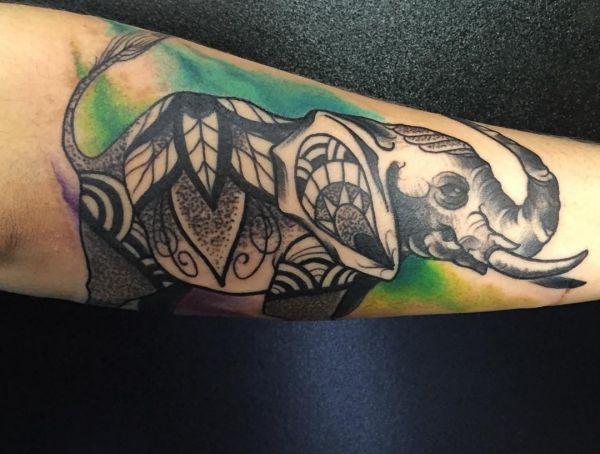 30 excellent elephant tattoos and their that means